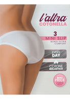 Slip vita bassa donna cotonella 3 paia
