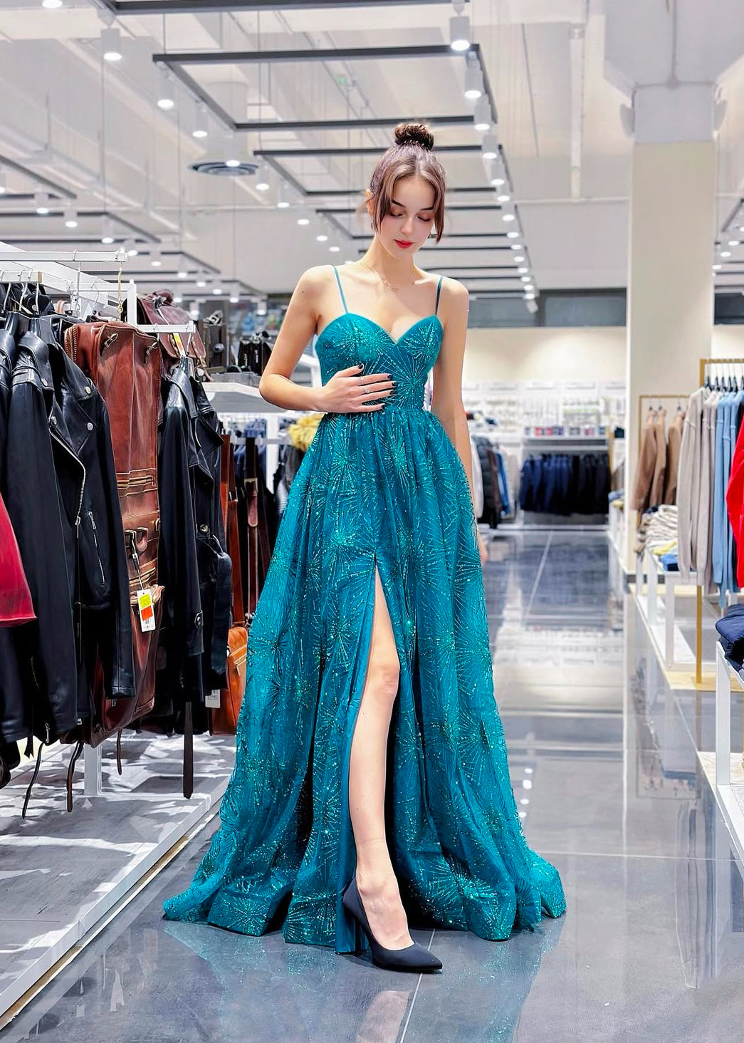 Abito da sera con schiena scoperta