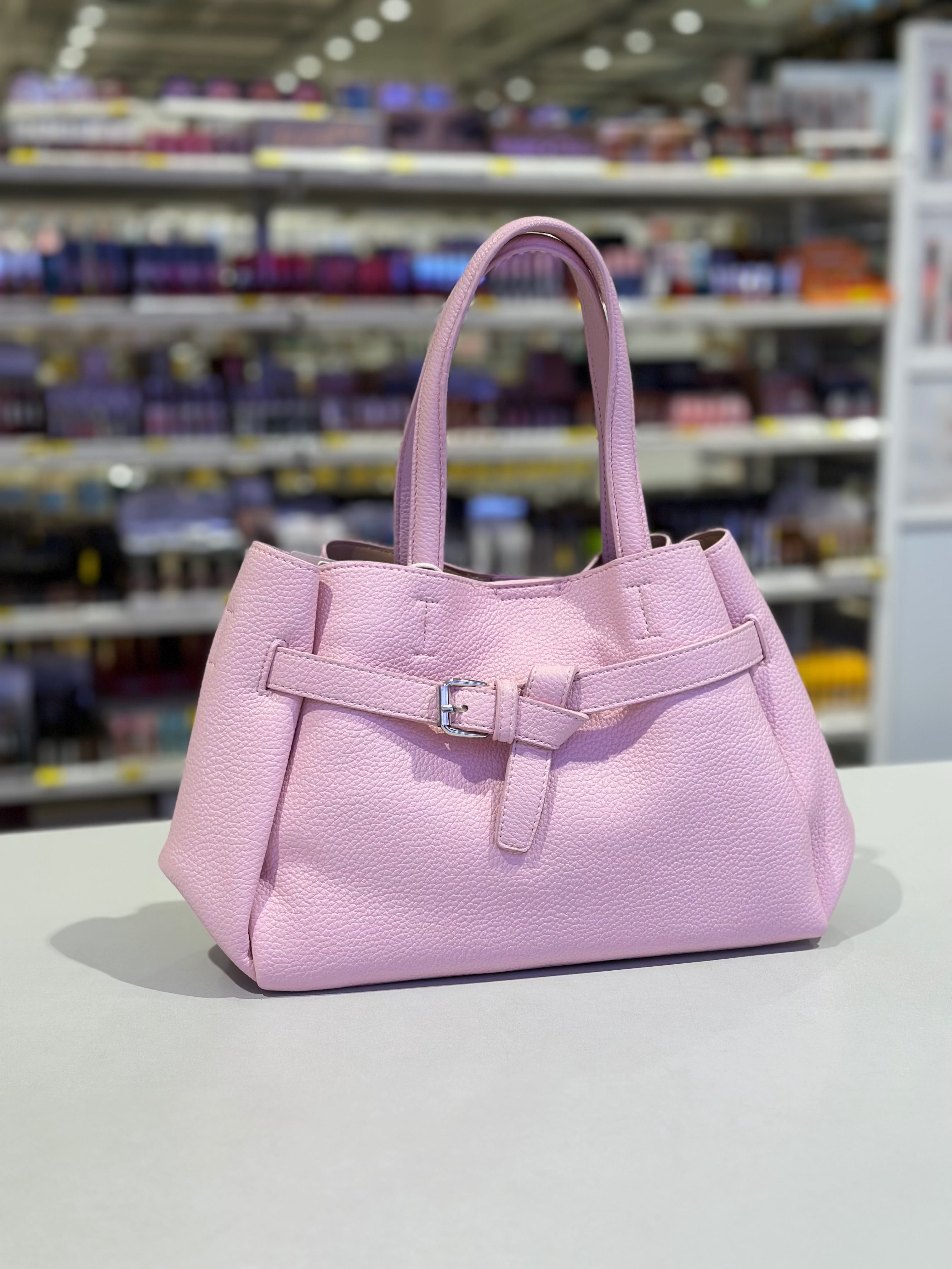 Borsa Elegante in Pelle Sintetica - Colore Rosa