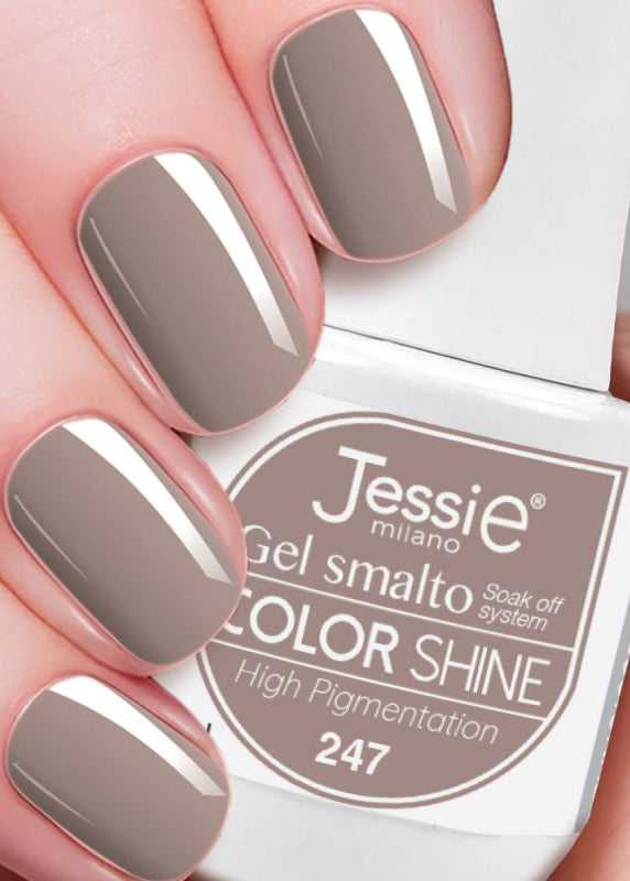 Gel smalto colore shine - Bianco-Nocciola Bianco-Nocciola