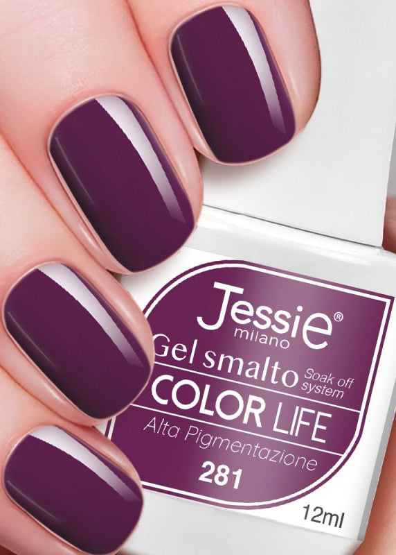 Gel smalto colore shine - Melanzana