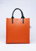 Borsa tote, borsa retrò, borsa monospalla in vera pelle, ventiquattrore verticale per pendolari（Juice）