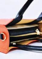 Borsa tote, borsa retrò, borsa monospalla in vera pelle, ventiquattrore verticale per pendolari（Juice）