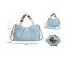 Borsa a mano con perle decorative e tracolla regolabile