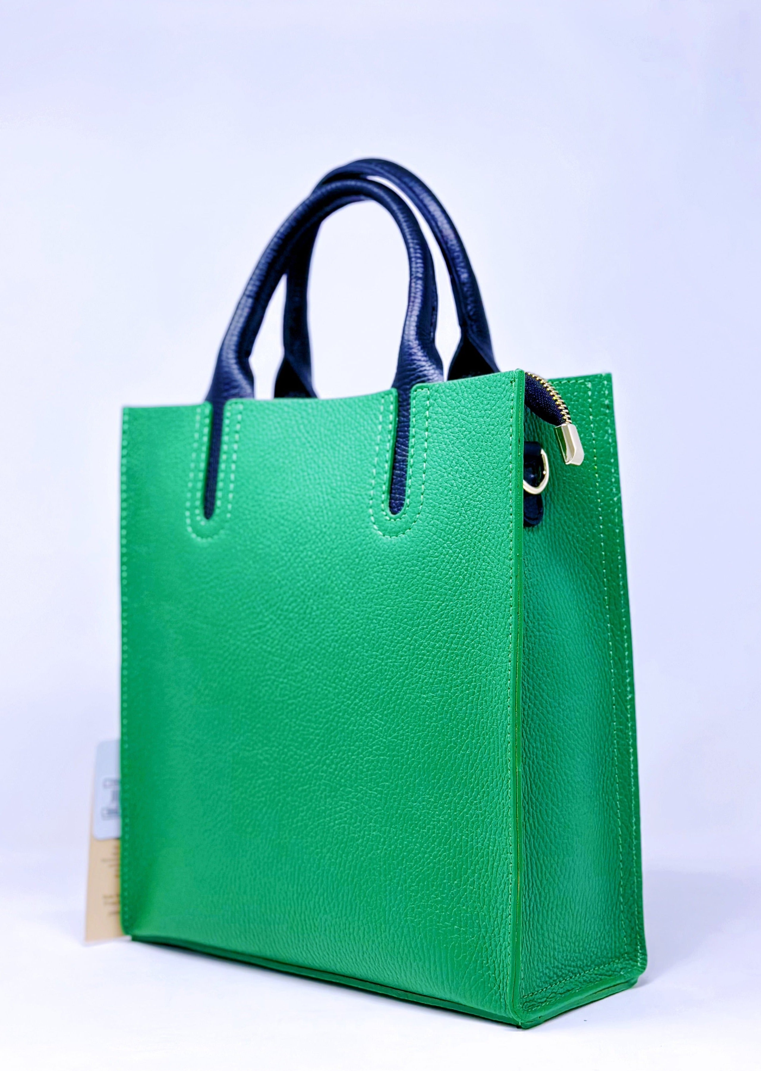 Borsa tote, borsa retrò, borsa monospalla in vera pelle, ventiquattrore verticale per pendolari（Juice）