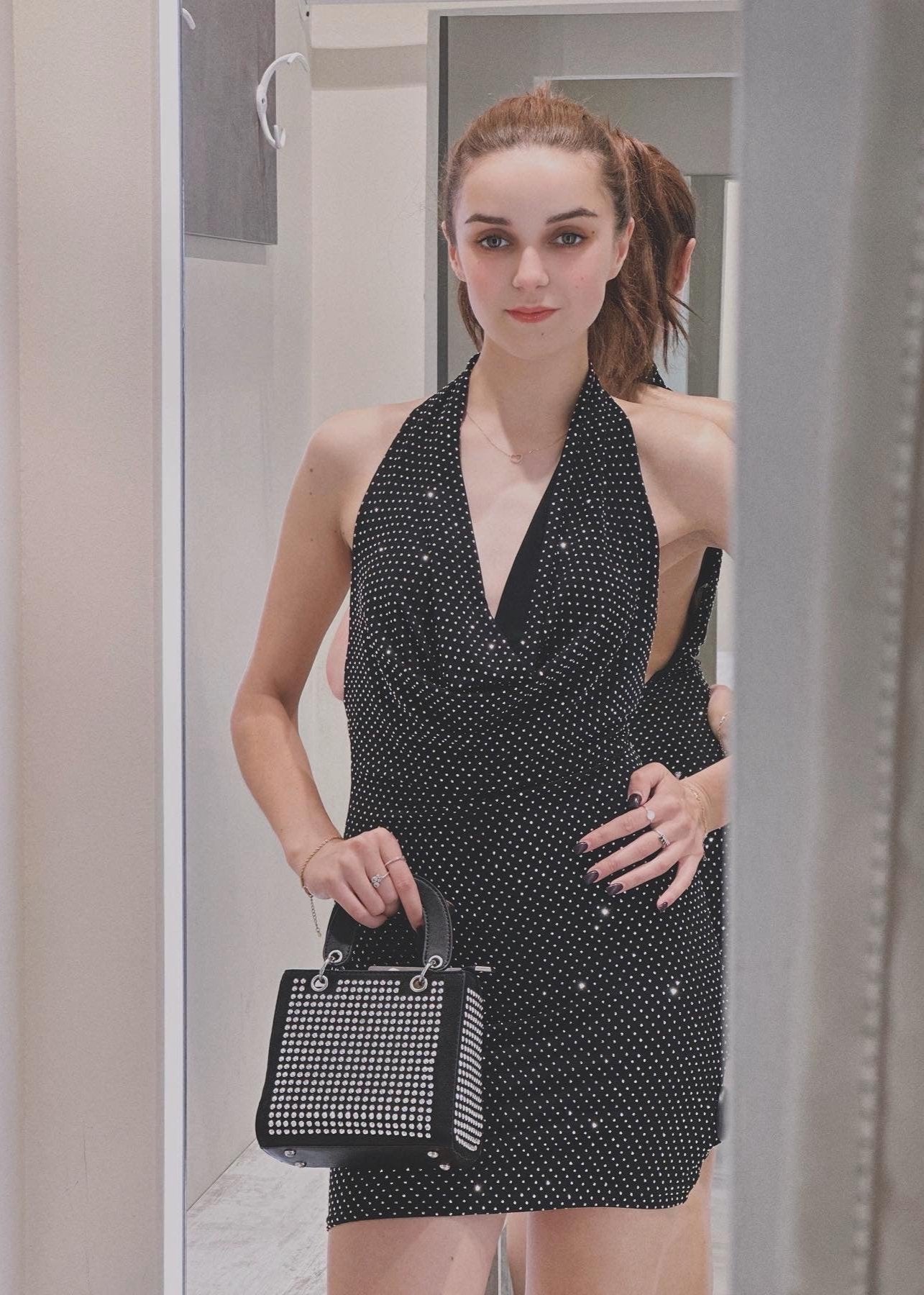 Abito con strass senza schienale