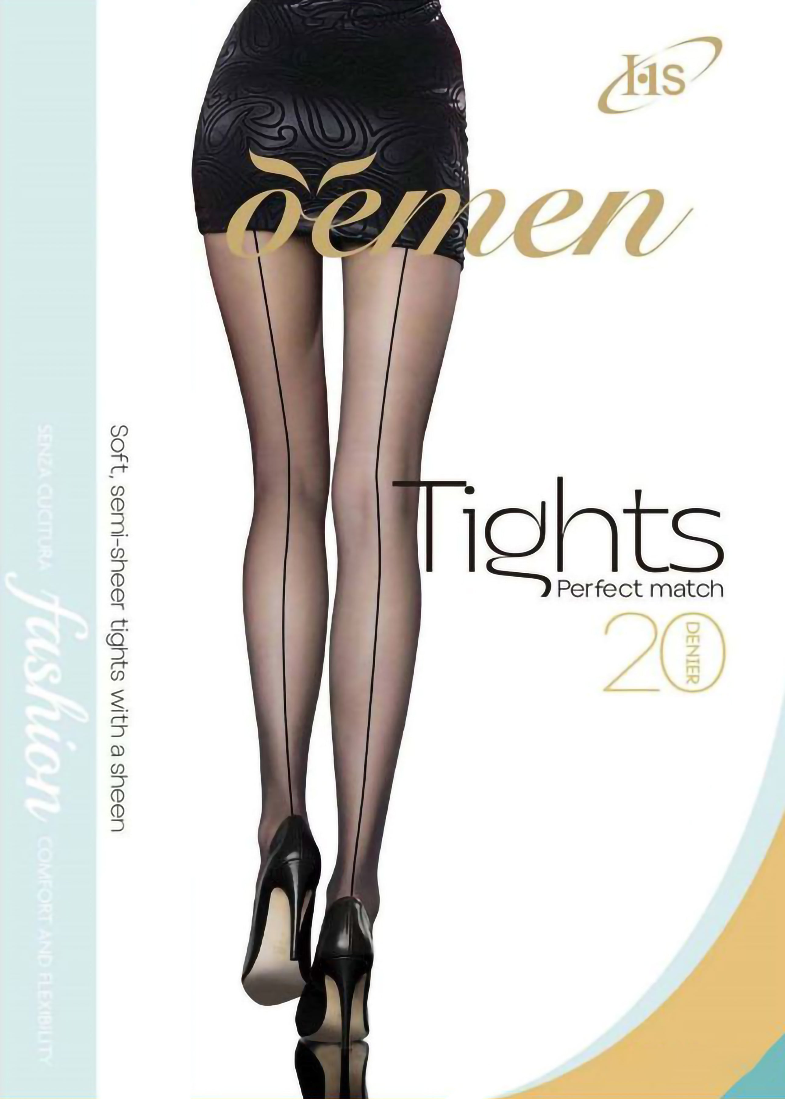 Collant Trasparenti Striped Neri