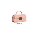 Mini borsa vintage con chiusura in metallo e tracolla regolabile Rosa