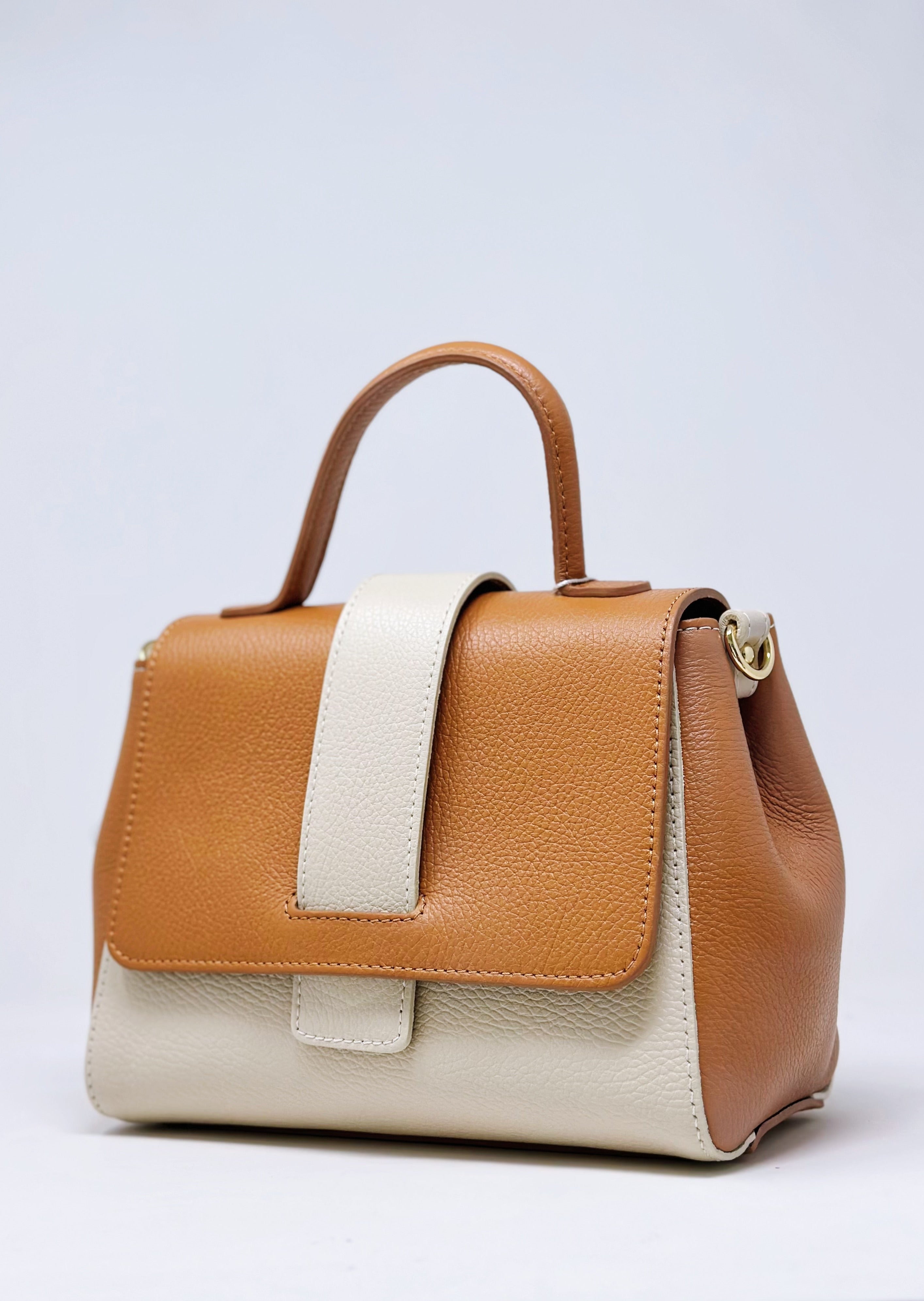 Borsa in Pelle 119200 marrone 100%Vera Pelle Made in italy