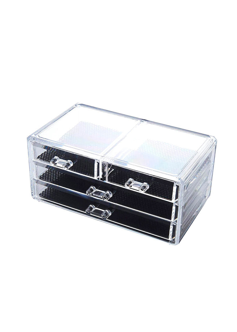 Organizer Porta Cosmetici Crilex Trasparente 4 Cassetti