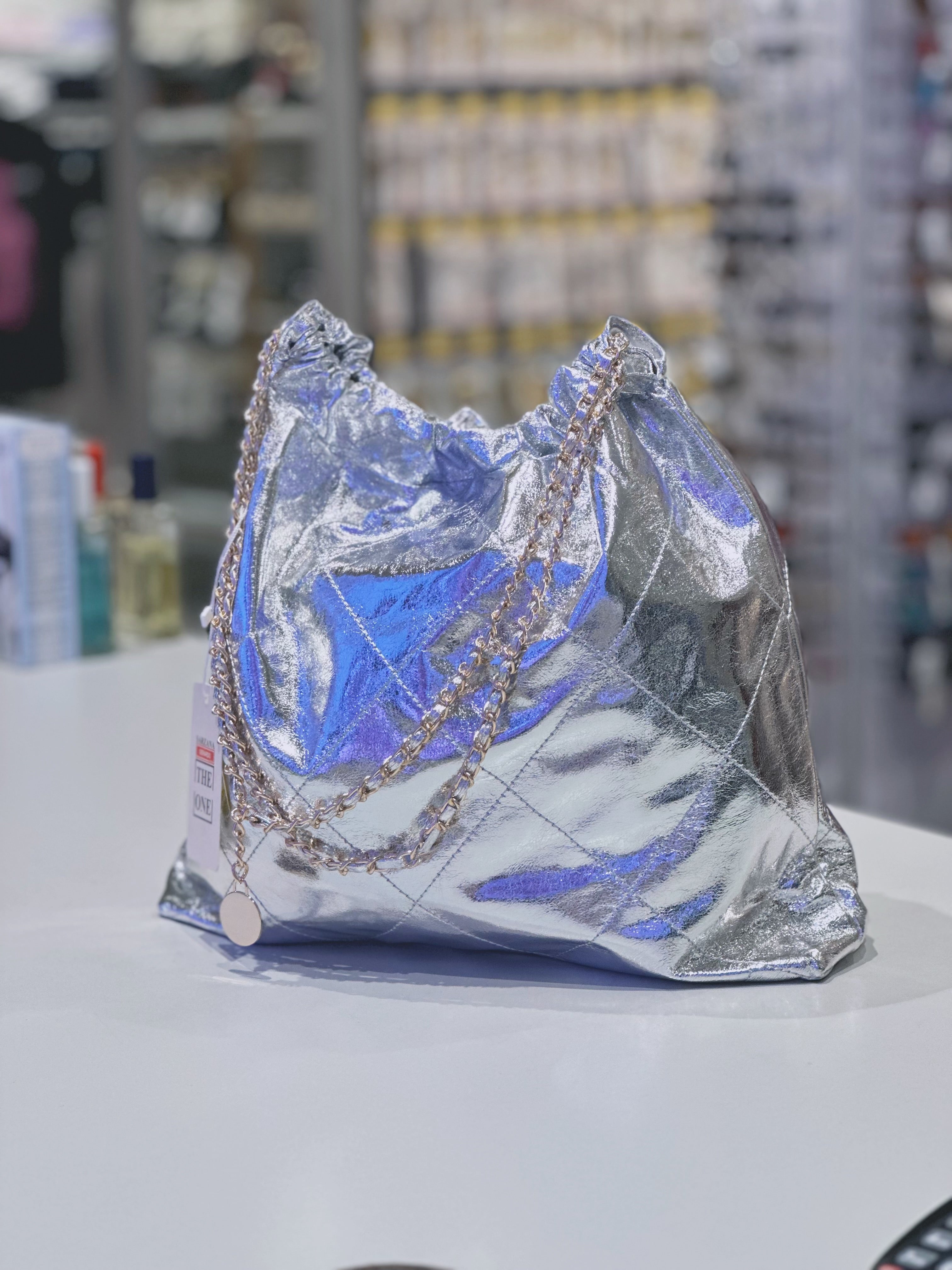 Borsa a secchiello di fascia alta Borsa a tracolla da donna 2024 Nuova borsa a tracolla a catena argento