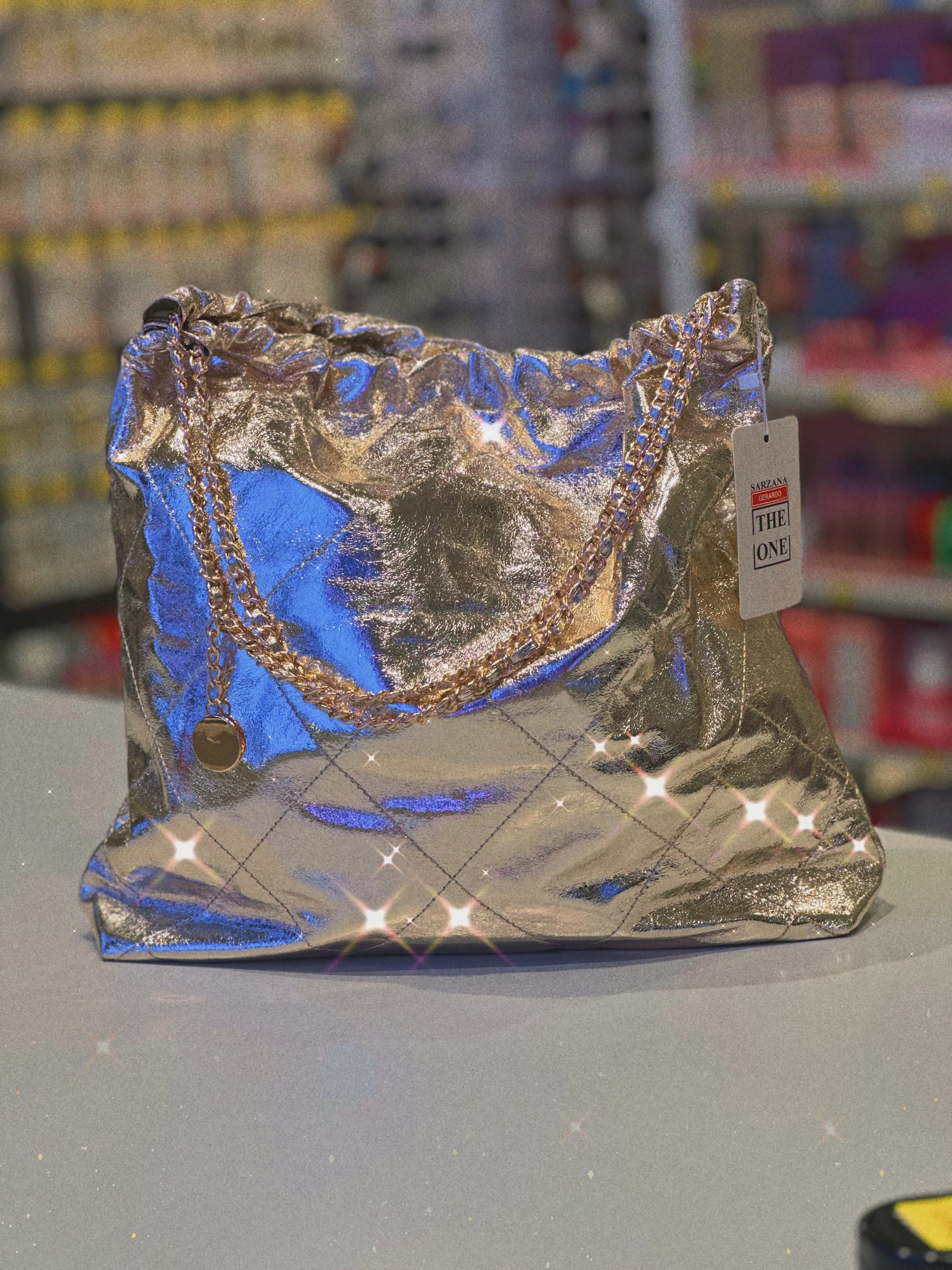 Borsa a secchiello di fascia alta Borsa a tracolla da donna 2024 Nuova borsa a tracolla a catena Oro