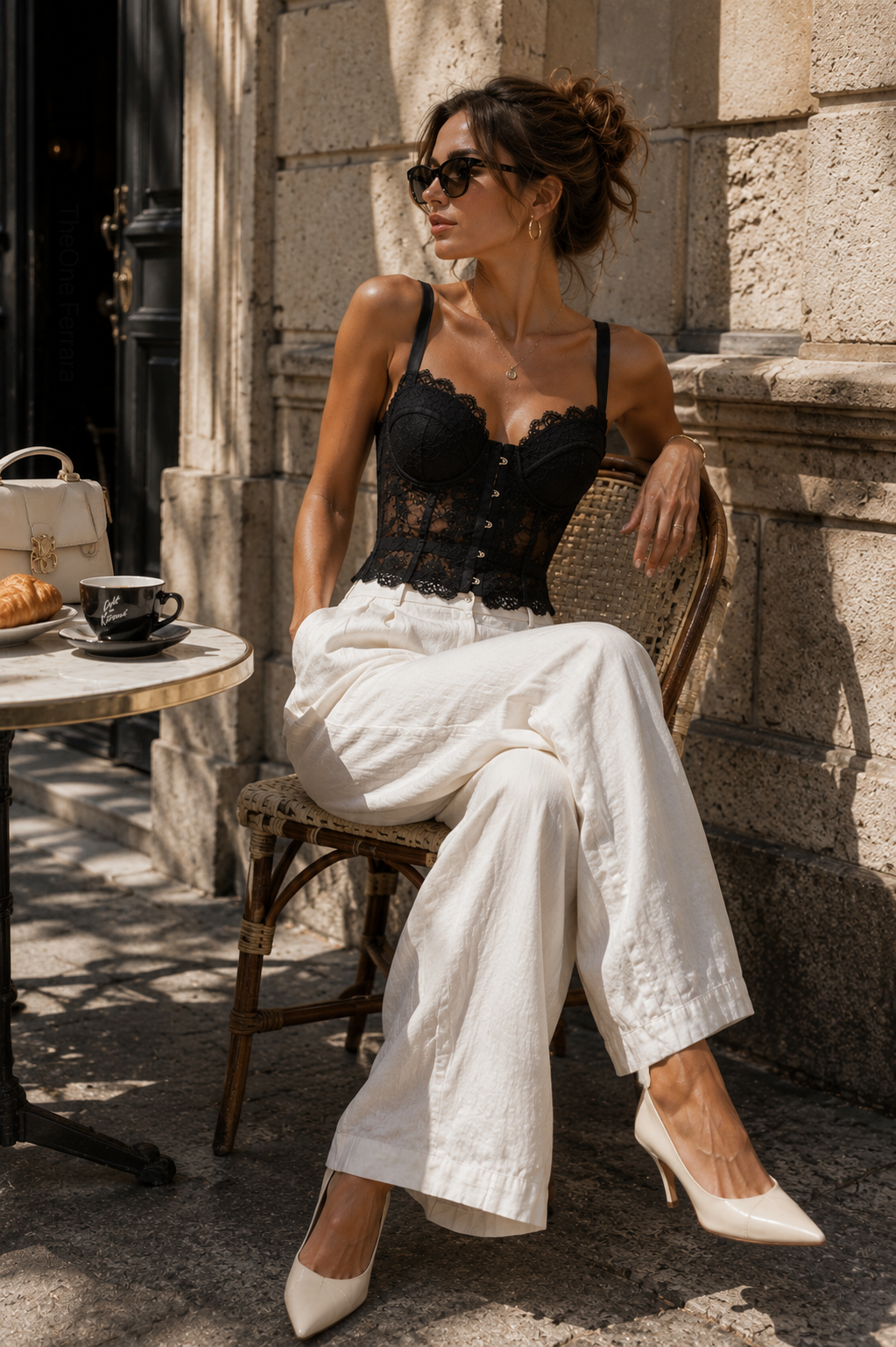 Corsetto in Pizzo da Donna con Coppe e Ferretto – Elegante Bustier Push Up 70080