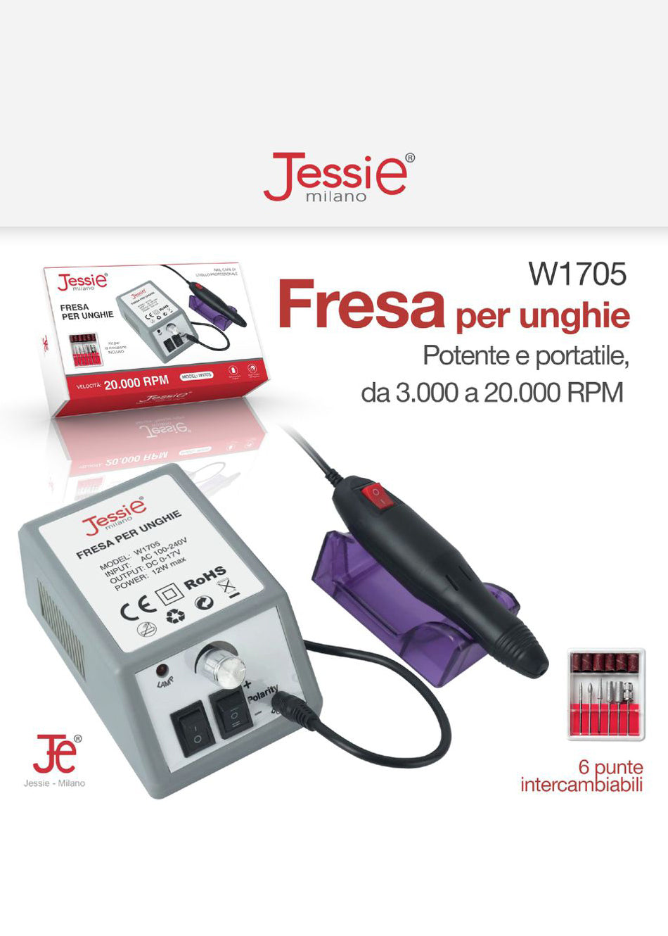 Fresa per unghie professionale