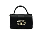 Genuine leather shoulder bag, MINI size, made in Italy, art. 112413 Black