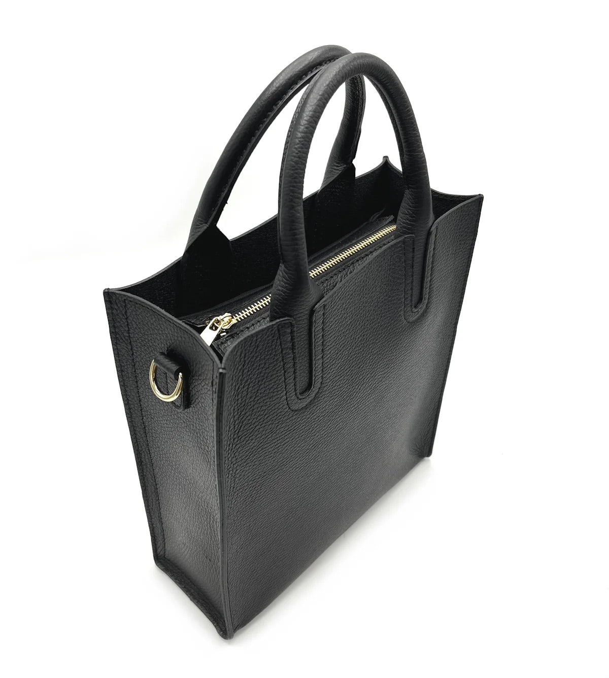 Borsa tote, borsa retrò, borsa monospalla in vera pelle, ventiquattrore verticale per pendolari（Juice）