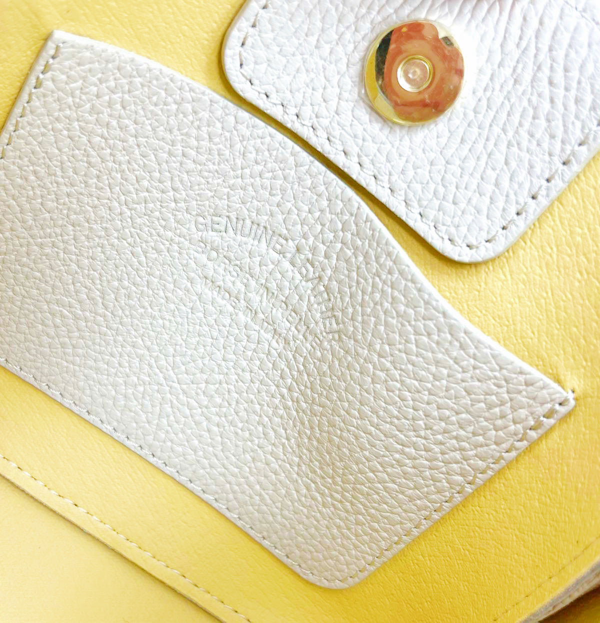 Printed genuine leather handbag, Made in Italy