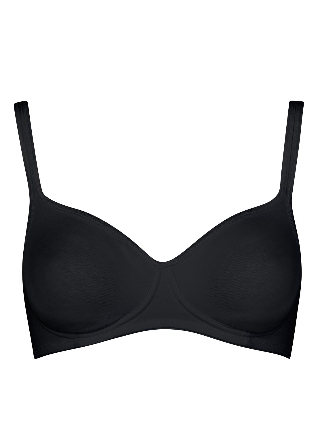 Cotonella - Essentials Reggiseno Preformato Senza Ferretto Nero