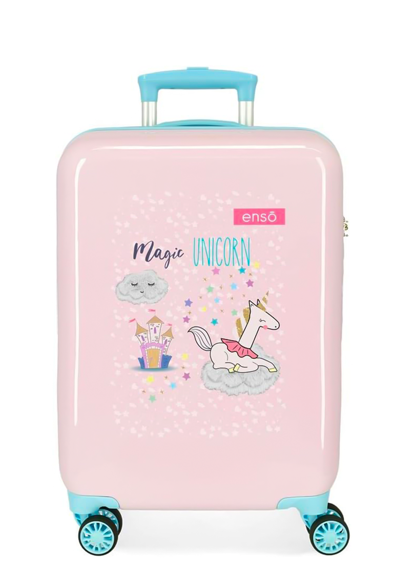 Enso Magic Unicorn Valigia da cabina rosa Rosa