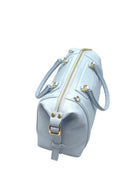 Borsa Boston da donna in vera pelle Made in Italy, articolo 112677, con tracolla regolabile e design elegante.