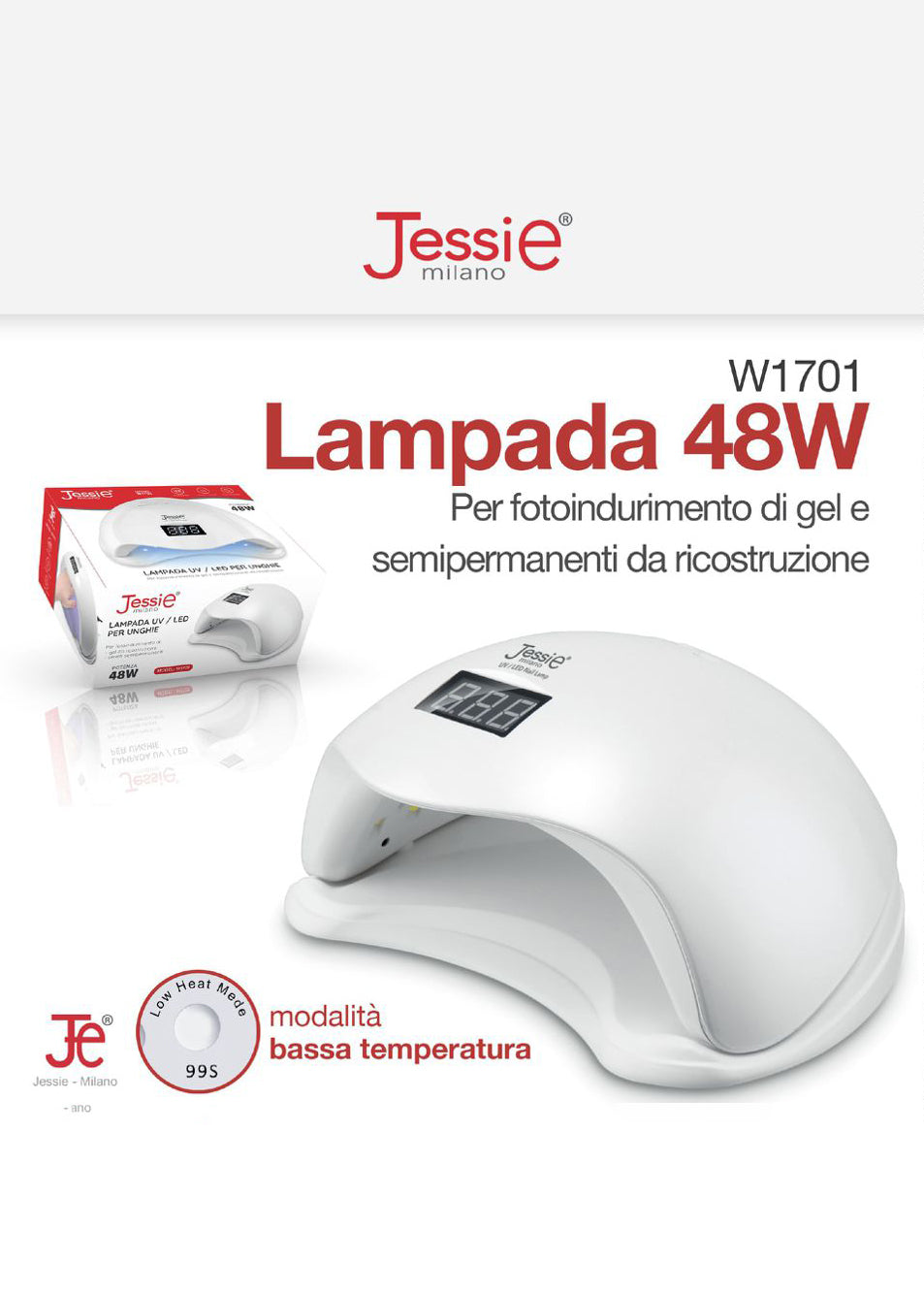 Lampada UV/LED 48W - bassa temperatura